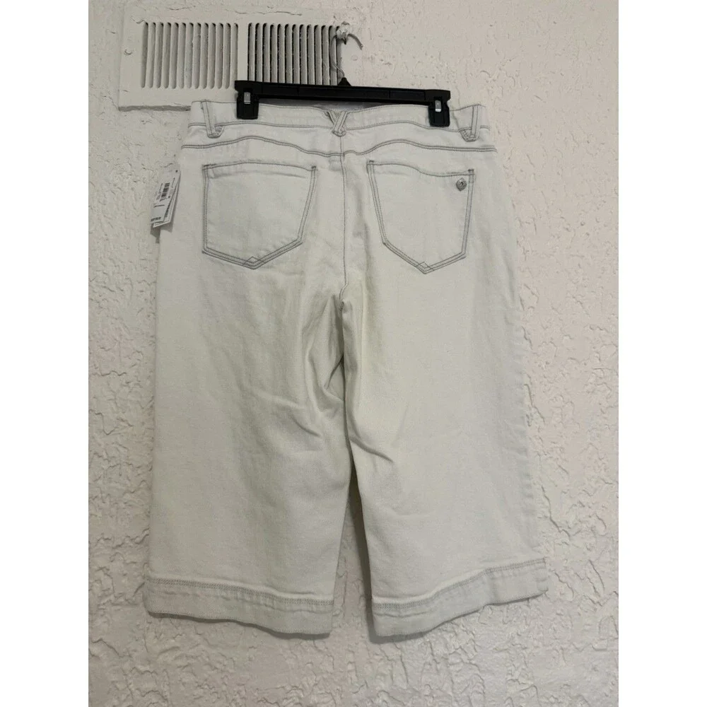 Democracy AB Solution Mold &hold long Bermuda Denim Shorts 10 petite NWT